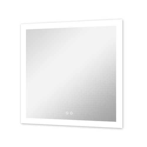 Wrought Studio Aenneea Led Lighted AntiFog Mirror For Bathroom Adjust